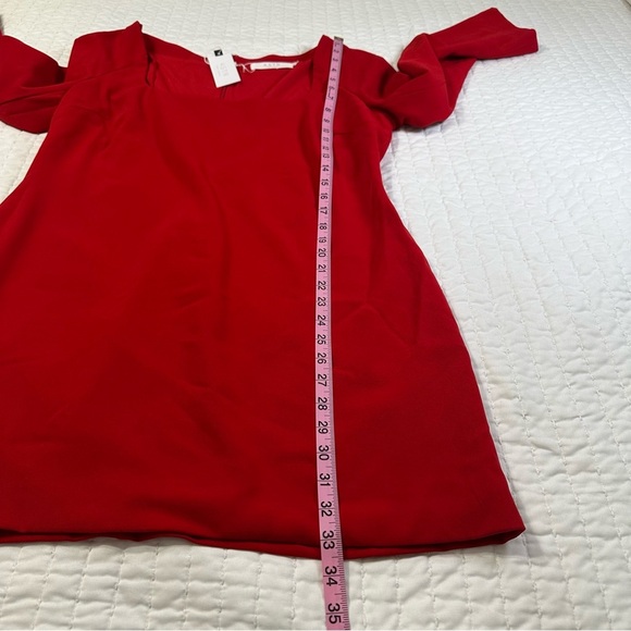 ASTR The Label Calanthe  Long Sleeve Minidress Cocktail In Red - Picture 5 of 16